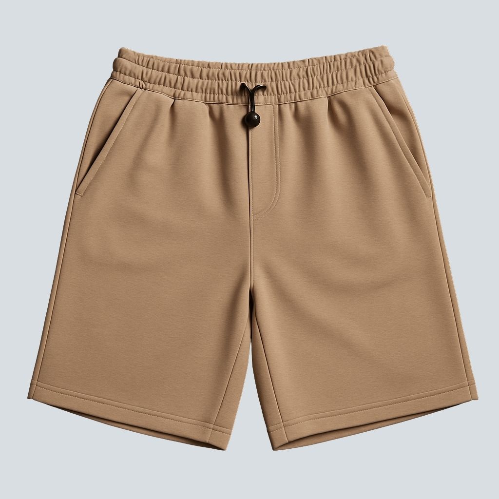 Men's Khaki Fleece Shorts