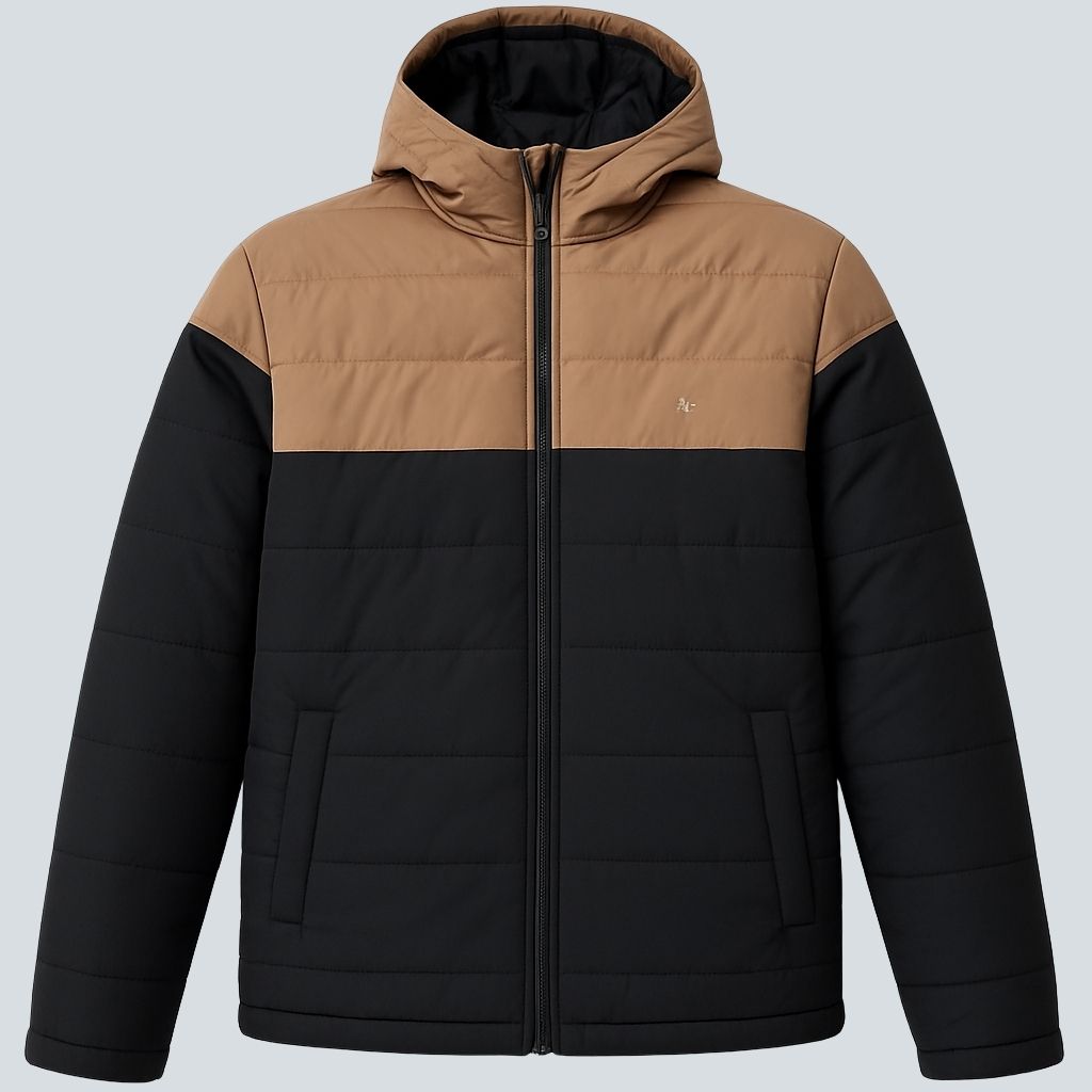 Men's Long-Sleeve Hooded Puffer Jacket